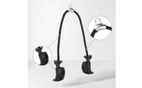 Ergonomic Cable Machine Attachment with Handles Non-Slip Tricep Rope Comfortable Tricep Pull down Rope Heavy Duty for Athletes, Strength Training