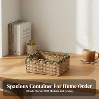Clear storage container with Handles Easy to Clean Organizer container Space-Saving for homeowners