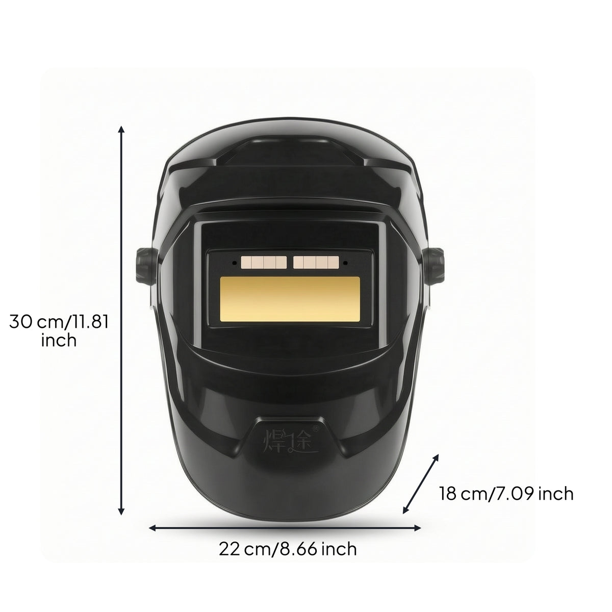Adjustable Auto-Darkening Metalworking Helmet Hard-Shell Metalworking Mask with Auto-Darkening Lens Protective Face Guard for Welders, Workshops