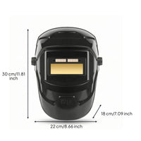 Adjustable Auto-Darkening Metalworking Helmet Hard-Shell Metalworking Mask with Auto-Darkening Lens Protective Face Guard for Welders, Workshops