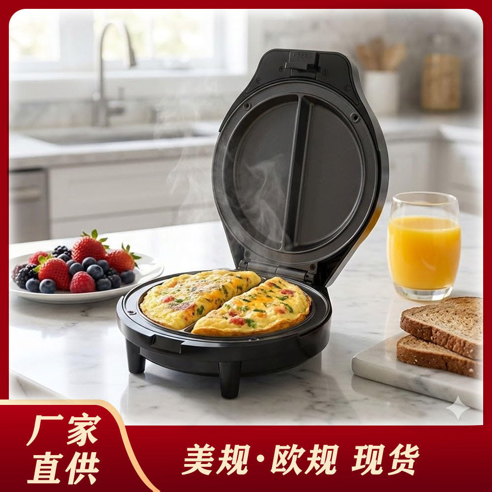 Double-Sided Heating Electric Griddle for Egg Pancakes, Pizza, and Crepes, US Plug