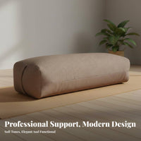 Comfortable Stretching Cushion Soft & Supportive Cylindrical Stretching Pillow High-Density Support for Yogis, Adults, Relaxation