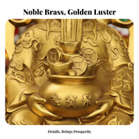 Wealth God Statue Lucky Charm for Altar, Grand Opening, Housewarming