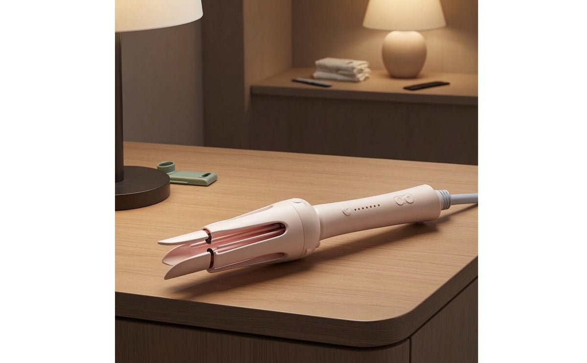 Interchangeable Curling Iron with Straightening Comb Ceramic-Coated 2-in-1 Hair Straightener and Curler Anti-Scald Straightening Hot Comb Fast Heating for Women, Beginners, Home, Travel