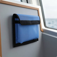 Boat Storage Mesh Bag Storage Mesh Bag with Backing Compact Boat Organizer for Anglers