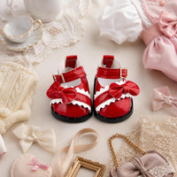 5.5cm Cotton Doll Shoes with Bowknot Lace for 14-inch Dolls