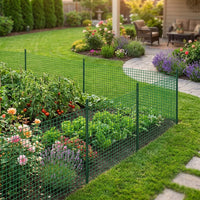 Welded Metal Mesh, Plastic-Coated Steel Wire Roll, 18m x 3cm, for Fences and Gardens