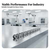 Mechanical Sprocket Chain High Strength Single Row Sprocket Chain Wear Resistant Carbon Steel for Engineers, Agriculture