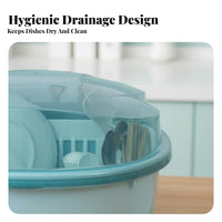 Covered Dish Drying Box particleprotective barrier Cover Covered Dish Drainer Draining Function