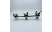 Drum Extension Bar with Clamps Adjustable Drum Hardware Extension Bar Space Efficient Percussion Accessory for Drummers, Home Studios