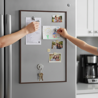Magnetic Stainless Steel Board with Aluminum Alloy Frame for DIY Photo Wall Decor