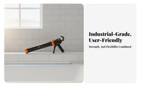 Manual Caulking Double Use Rotating Barrel Caulk Professional Grade Long-Lasting Construction for Handymen, Home Repair, Kitchen