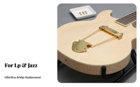 Jazz Guitar Tailpiece Replacement Part Jazz Guitar Bridge Tailpiece Sturdy Metal Construction Zinc Alloy for Luthiers