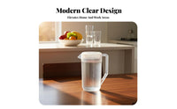 Large Capacity Jug Thickened Body Large Capacity Beverage Jug Food-Grade PC Material Pitcher with Lid for Restaurants, Cafes, Catering