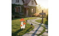 Realistic Design Simulation Fungus Statue Weather Resistant Large Fungus Garden Decor Handmade Outdoor Decoration for Yard, Patio, Balcony