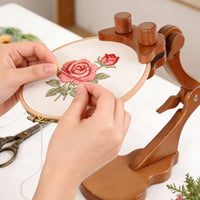 Adjustable Beech Wood Embroidery Frame for Cross Stitch