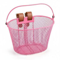 Reinforced Rim Children's Bike Basket Painted Finish Kids Cycle Basket