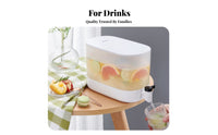 High Temperature Resistant Cold Water Pitcher with Spigot Food Grade Material Refrigerator Beverage Dispenser Leak-Proof for Picnic, Outdoor