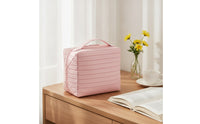 Cosmetic Storage Bag Structured Makeup Organizer Bag Portable Travel Cosmetic Case for Vanity