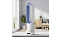 Bladeless Ventilation Fan 8-Level Bladeless Floor-Standing Bladeless Circulator-Standing Fan with Remote for Bedroom, Office, Home