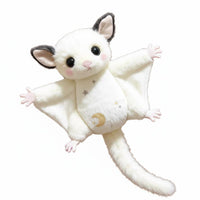 Cute Sugar Glider Keychain Soft Sugar Glider Soft Lightweight Flying Squirrel Charm PP Cotton Filling for Backpack, Keys