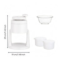 Hand-Crank Ice Crusher Compact Manual Ice Crusher Easy to Use Home Kitchen Appliance