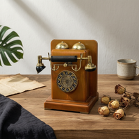 Wall-Attached Antique Phone Photo Prop Retro Telephone Decor for Shop Window