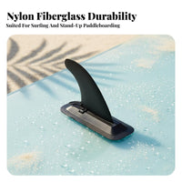 Insertable Stand-up Paddleboard Fin Easy Installation Slide in Paddleboard Fin Attach-on Skeg No Tools Needed Watersport