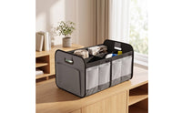 Car Trunk Storage Organizer Collapsible Trunk Storage Box with Divider Foldable Car Organizer with Pockets Portable Long-Lasting