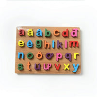 Educational Alphabet Puzzle Raised Alphabet Matching Game Brightly Colored Letter Puzzle Colorful for Preschoolers, Kids, Classroom