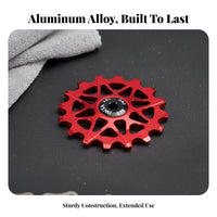 Rear Derailleur Guide Wheel Anodized Aluminum Alloy Rear Derailleur Pulley Cycle Pulley Wheel CNC Machined Effortless Shifting