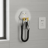 Easy to Install Wall Mounted Cord Organizer Space-Saving Suction Cup Cable Holder Reusable Plug Holder Hook Strong Adhesion for Dorm Room, Office