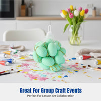 Colorful Oval DIY Painting, Easter Hanging Decoration, Creative Decor for Kids