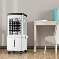 Easy to Move Portable Evaporative Air Cooler Wheeled Cooling Fan for Bedroom
