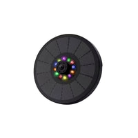 Pond Pump Cordless Solar Fountain with LED Lights for Birdbath
