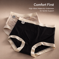 Maternity Underwear Postpartum with High Waist Over Bump Support, Soft Modal Blend Knickers After Birth, Breathable Gusset