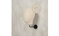 Textile-coveredCovered Wall-Mounted Mannequin Head Space-Saving Mannequin Head with Wall Mount Boutique-Style Hairpiece Display with Metal Arm Easy to Install for Retailers, Cosplayers, Collectors, Retail Store, Salon, Closet