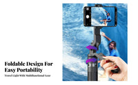 Multi-Functional Design Extendable Selfie Stick Tripod Wide Compatibility Selfie Stick Tripod 360° Rotation for Travelers, Vloggers, Outdoor