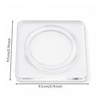 Clear Jewelry Display Tray Transparent Bangle Display Tray Visible Acrylic Bracelet Holder Tabletop for Jewelers, Photographers, Vanity, Boutique Counters