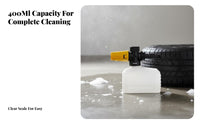 400ml Foam Pot 360° Rotating Nozzle Car Wash Foam Dispenser Thickened Car Wash Soap Dispenser