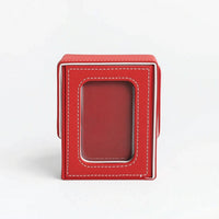 Soft Trading Card Box with Window Compact Card Storage Box with Closure Sturdy Organized for Gamers, Desk Display