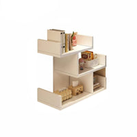 Multi-Tier Design Desktop Hutch Space-Saving desktop Shelf Large Capacity Desk Organizer Sturdy Construction for Students, telecommuter Workers, Workstation, Study Room