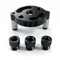 Accurate Positioning Self-Centering Dowel Jig Good Verticality Self Centering Dowel Jig Interchangeable Bushings Straight Hole Drilling Tool Aluminum Alloy Body for Carpenters, Woodworkers, DIY Enthusiasts, Cabinet Making