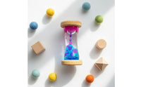 Colorful Wooden Liquid Timer Decorative Liquid Hourglass Calming Wooden Sand Timer Learning Tool
