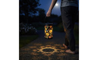Floral Cutout Lantern Outdoor Floral Lantern Hollow for Patio
