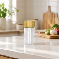 Mini Glass Spice Jar, Airtight, 30ml, Spice Bottle, For Camping, Outdoor, Seasoning Container