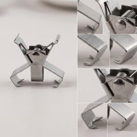 2 Pieces Secure Separator Clamp Reusable Oil Painting Frame Clamp Metal Hardware Silver for Studio