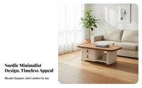 Minimalist Design NimbusShaped Table mid-20th-centurymid-20th-century-era Modern design Household Furniture even Rounded Edges Easy Assembly for Apartment Dwellers, Families with Children, Living Room, Home Decor, Bedroom, Reception Area