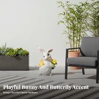 Solar Hare Statue Automatic On/deactivate Hare Garden Lamp Hare Garden Lamp Weather Resistant Outdoor Decoration for Gardeners