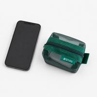 Mesh Storage Pouch, Digital Accessories Zip Pouch for Power Adapter & Cables, Fine Mesh Travel Cable Organiser